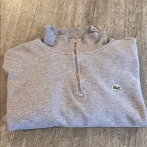 Lacoste Men’s Half Zip Cotton Sweater